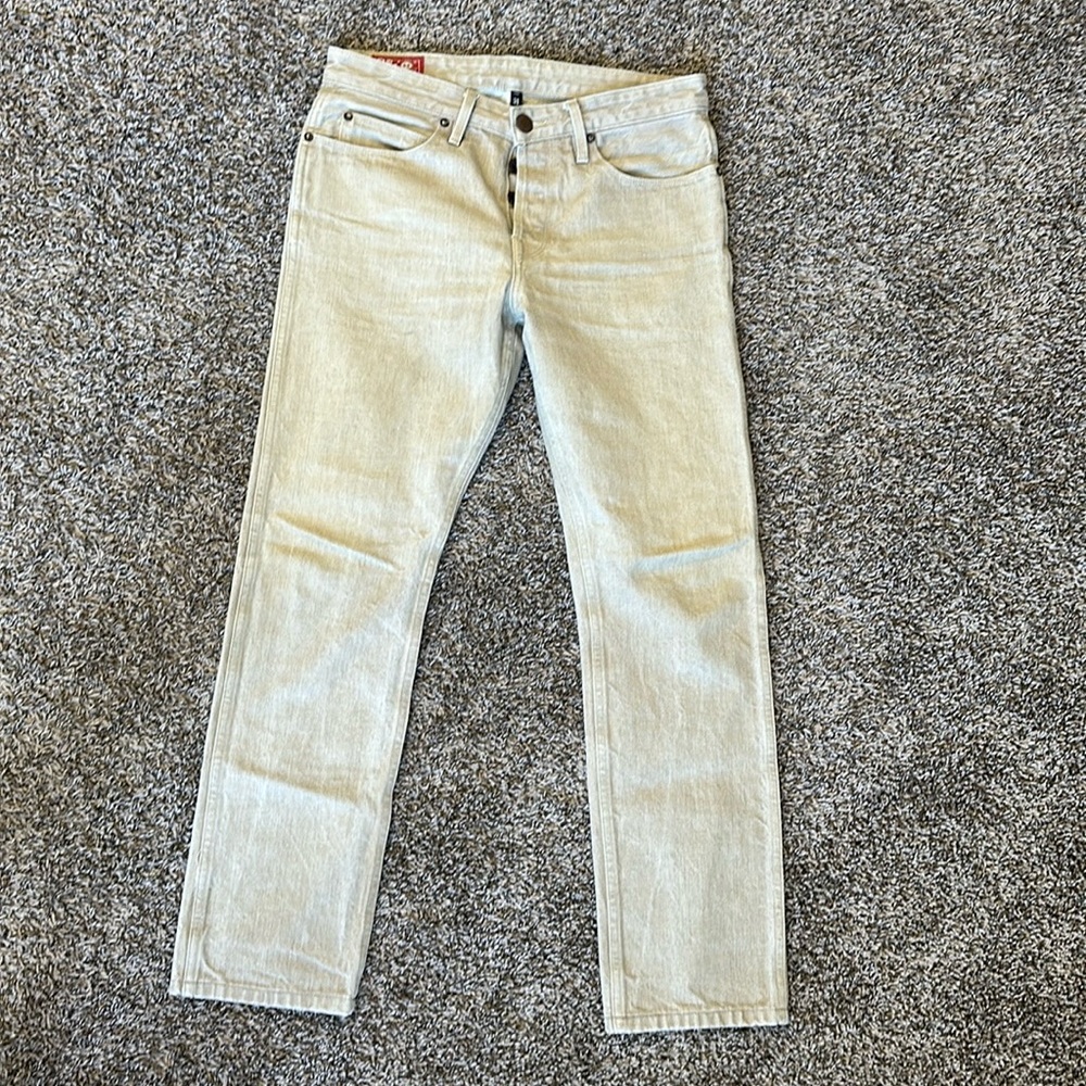 Freenote Rios Tan Denim Jeans, 30 x 29